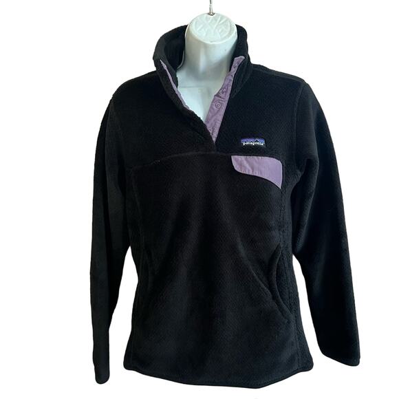 Patagonia Black Pull Over Jacket Women’s Small - Picture 1 of 5